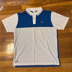 Lacoste Men's Polo in Blue and White